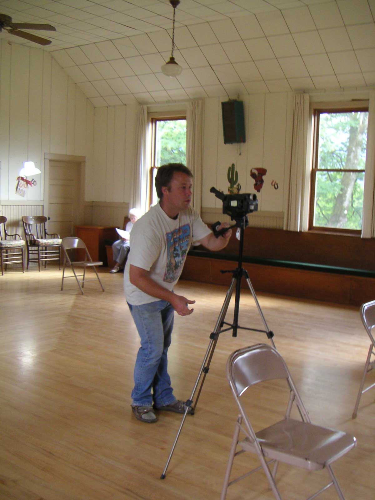 videographer in main hall